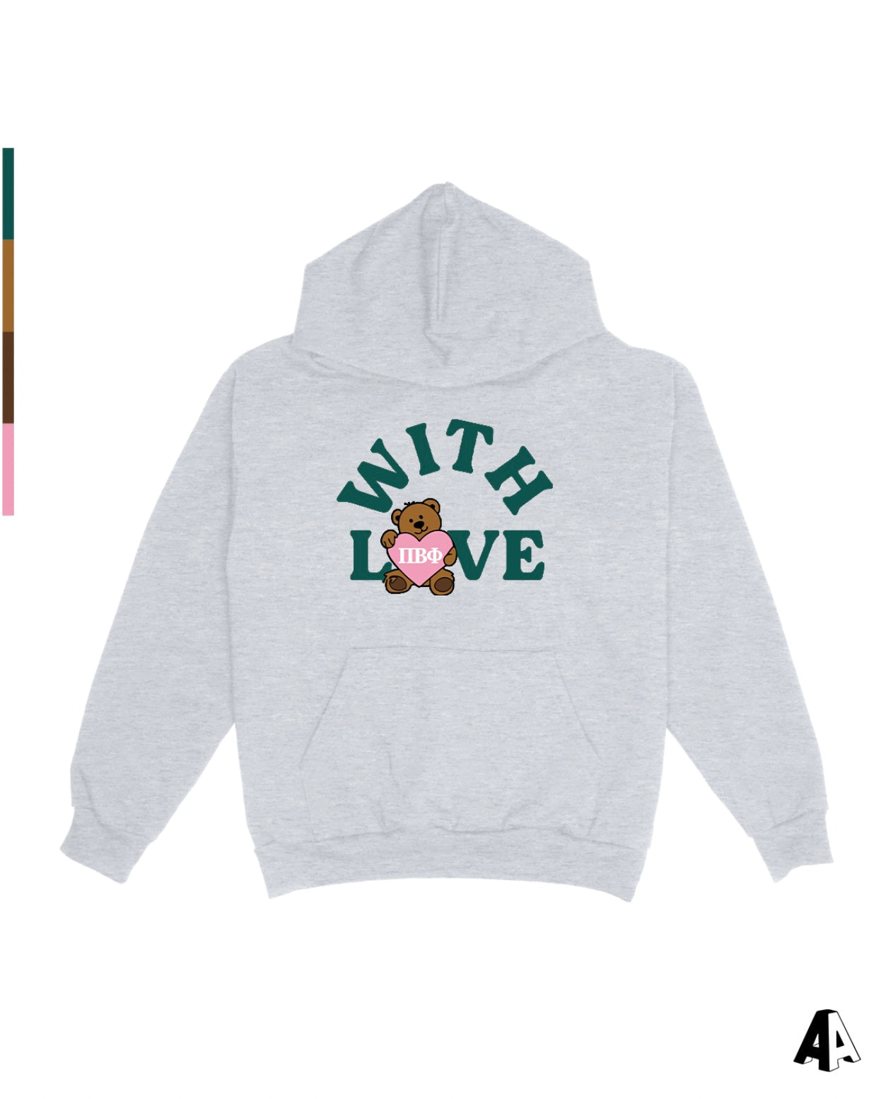 With Love Hoodie - Pi Beta Phi / Small