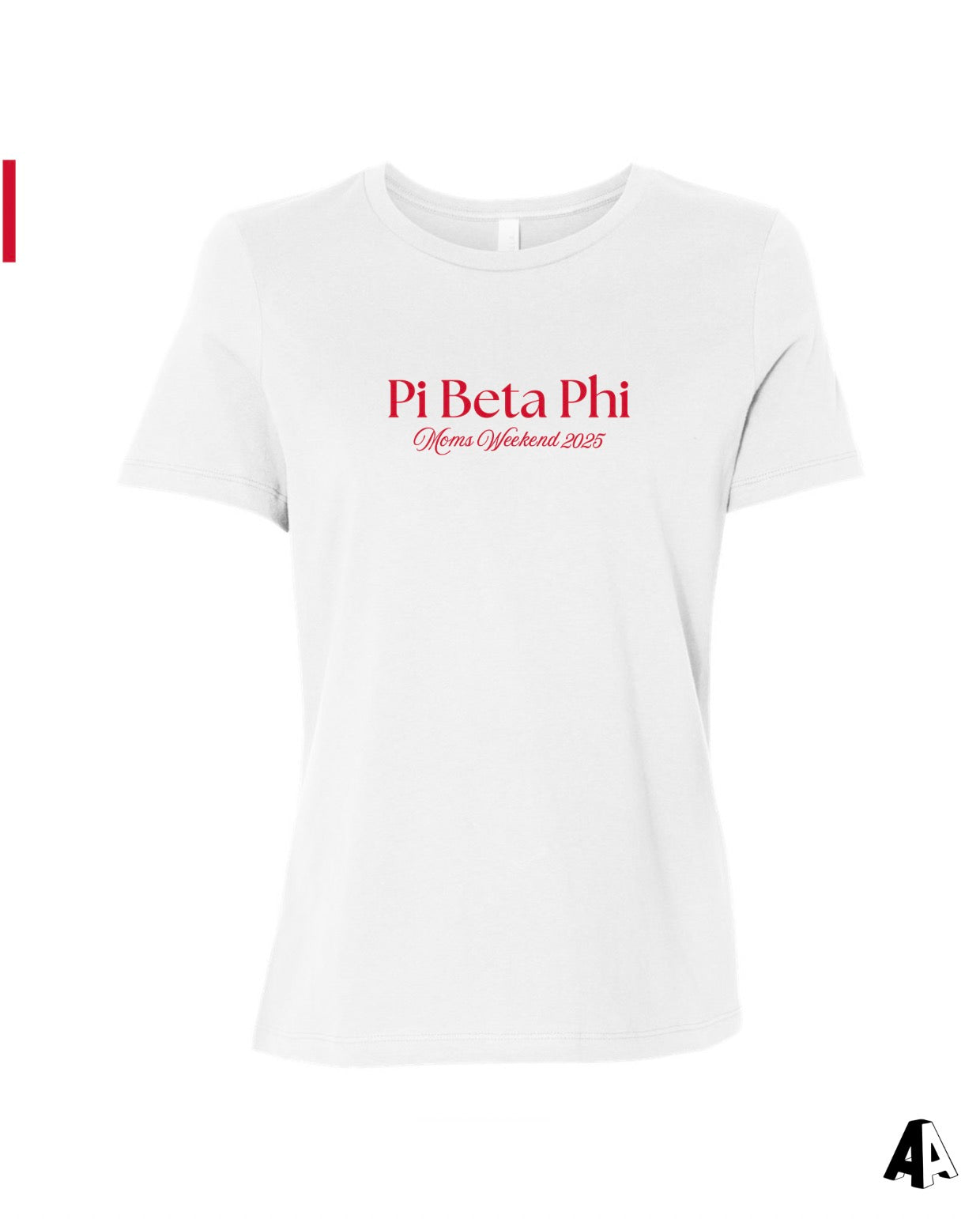 White Mom's Weekend Tee Pi Beta Phi University of Colorado Boulder